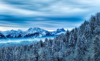 Snowy mountain
