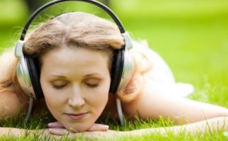 Berkeley Accupunture Woman with headphones