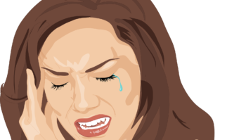 woman with headache