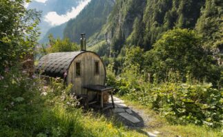 Sauna in the mountains